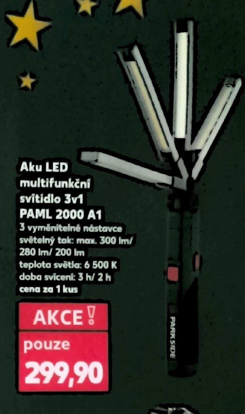 Aku LED multifunkční svítidlo 3v1 PAML 2000 A1