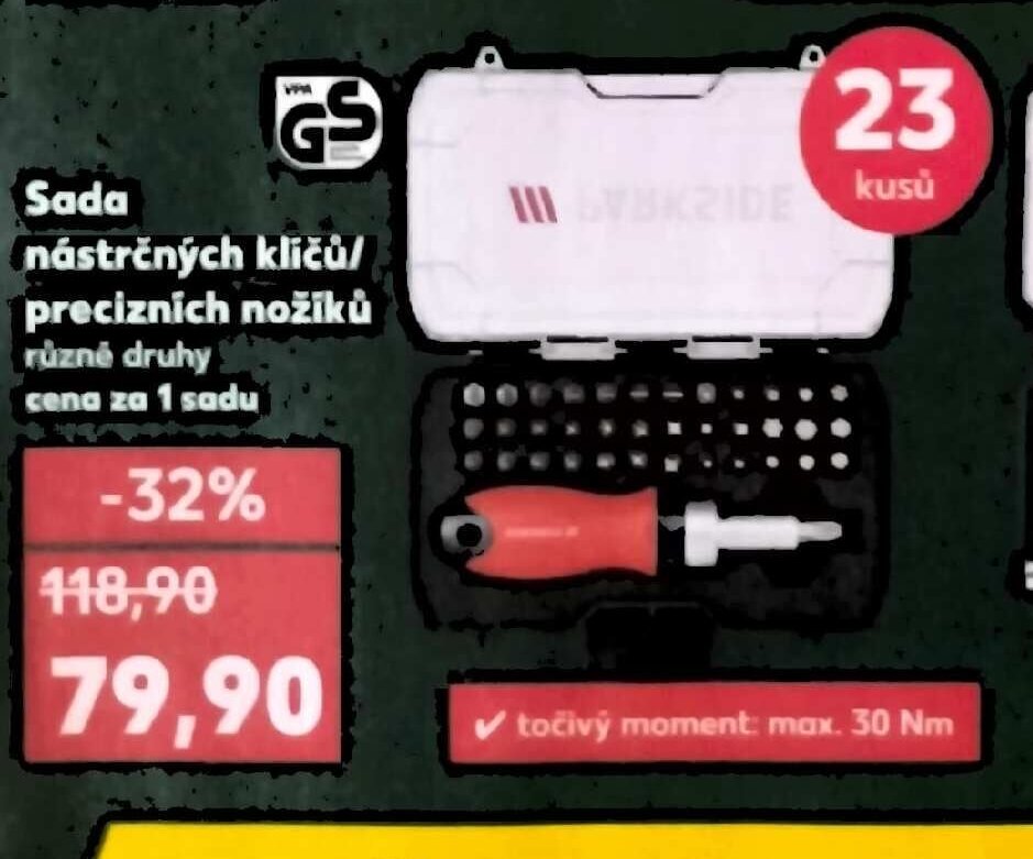 Sada nástrčných klíčů / precizních nožíků