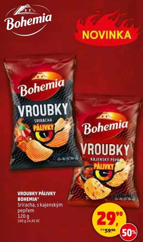 Chipsy Vroubky Bohemia Chips