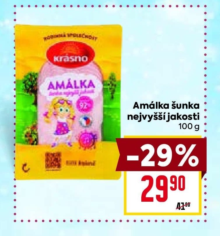 Amálka šunka nejvyšší jakosti 100 g