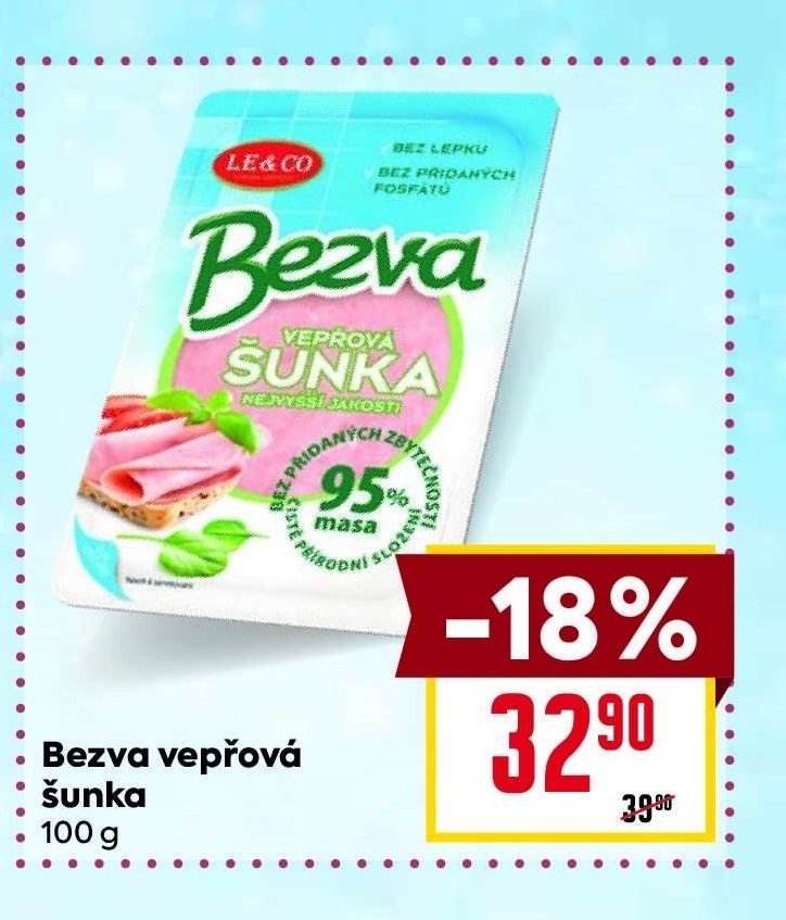 Bezva vepřová šunka 100 g