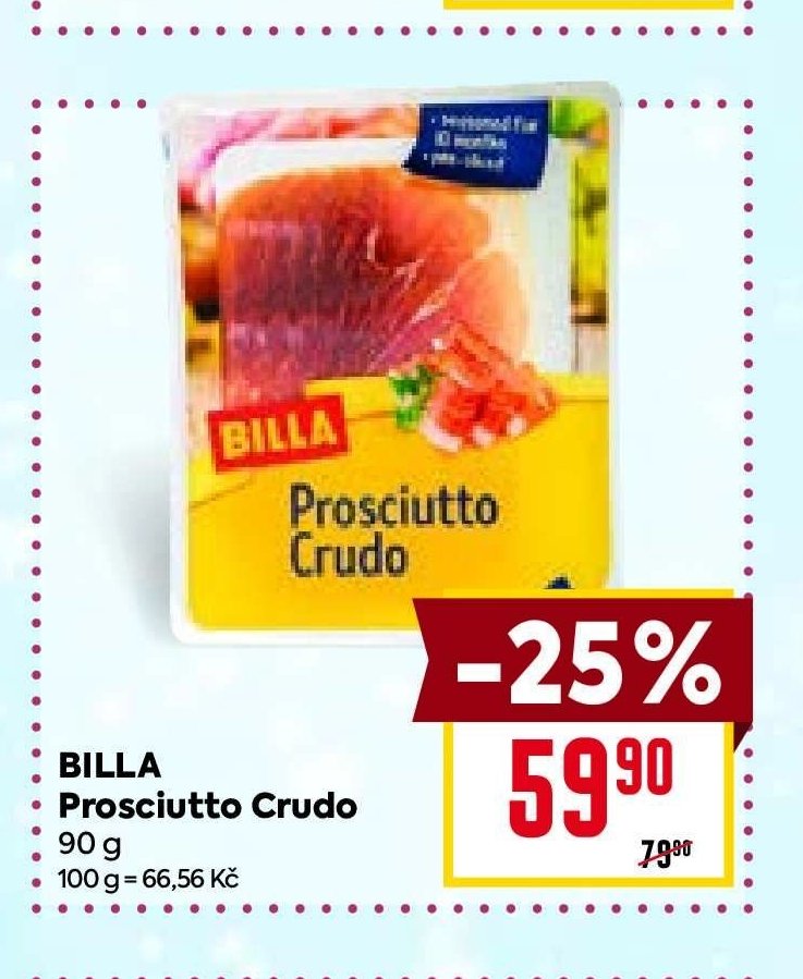 BILLA Prosciutto Crudo 90 g