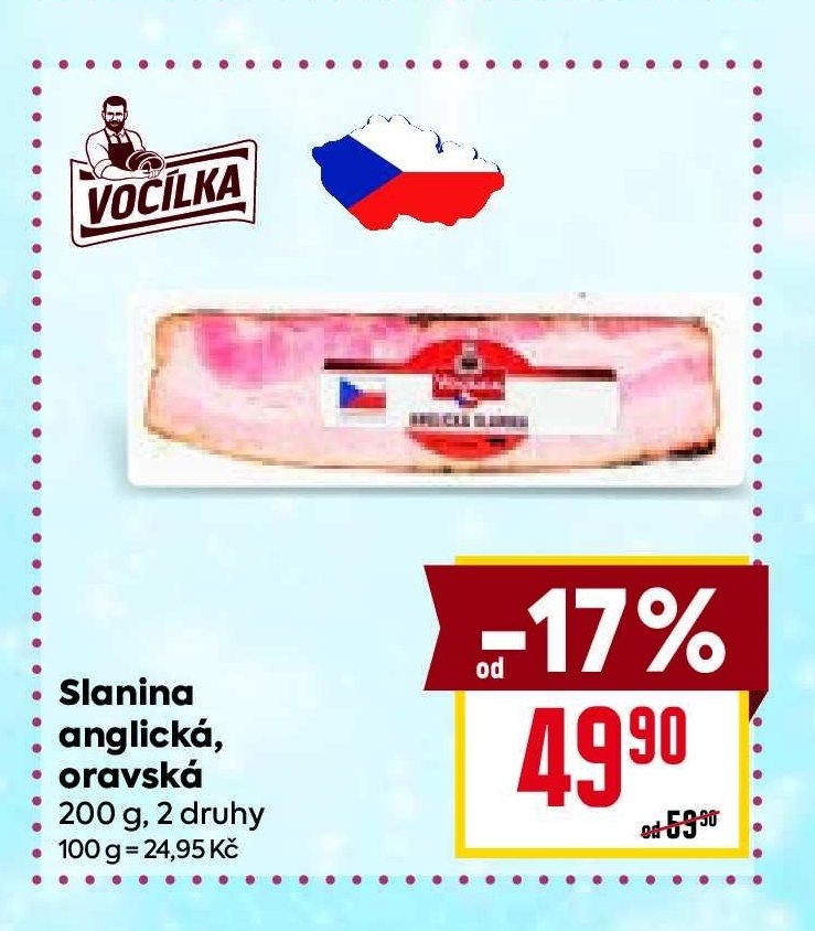 Slanina anglická, oravská 200 g