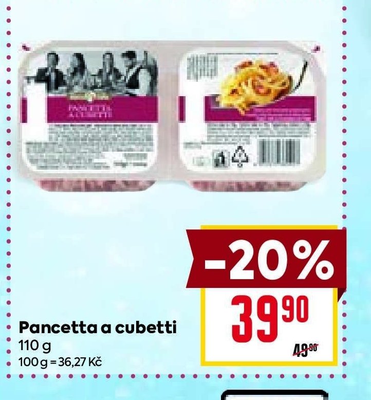 Pancetta a cubetti 110 g