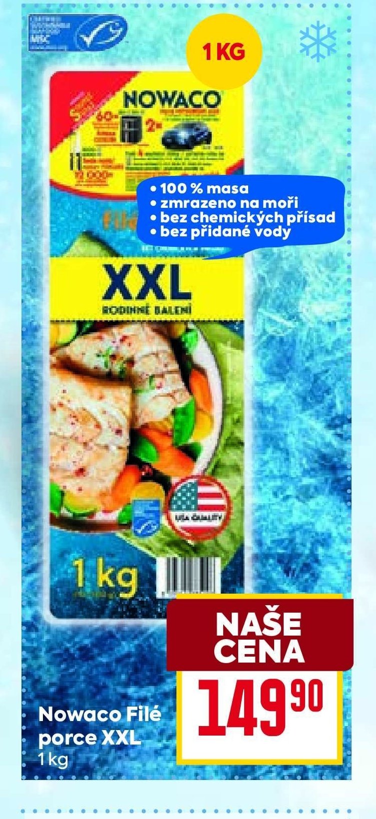 Nowaco Filé porce XXL 1 kg
