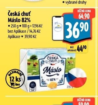 Česká chuť Máslo 82%