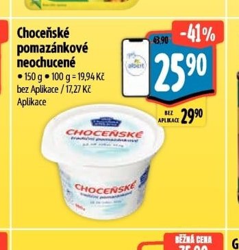 Choceňské pomazánkové neochucené