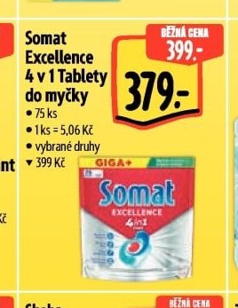 Somat Excellence 4 v 1 Tablety do myčky
