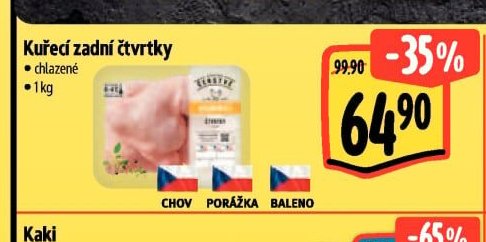 Kuřecí zadní čtvrtky