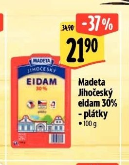Madeta Jihočeský eidam 30%