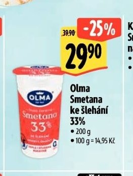 Olma Smetana ke šlehání 33%