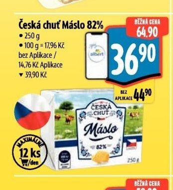 Česká chuť Máslo 82%