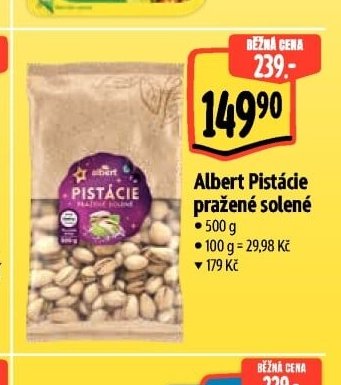 Albert Pistácie pražené solené