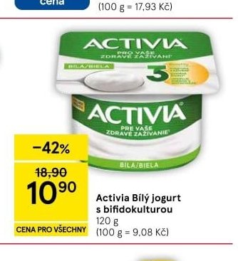 Activia Bílý jogurt s bifidokulturou