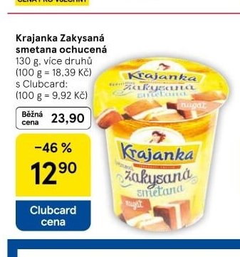 Krajanka Zakysaná smetana ochucená