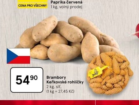 Brambory Keřkovské rohlíčky