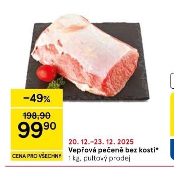 Vepřová pečeně bez kosti