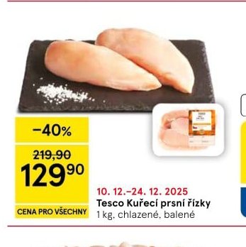 Tesco Kuřecí prsní řízky