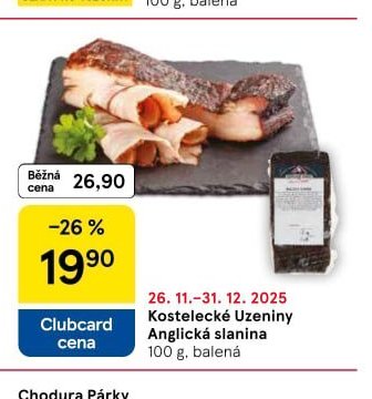 Kostelecké Uzeniny Anglická slanina