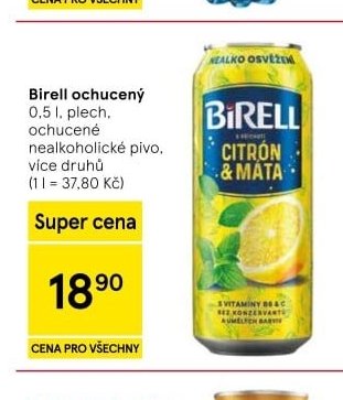 Birell ochucený