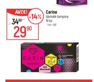 Carine dámské tampony