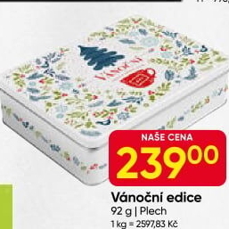 Kolekce čajů Vánoční edice Jemča - plechová dóza