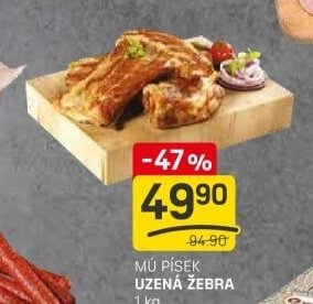 MŮ PÍSEK UZENÁ ŽEBRA