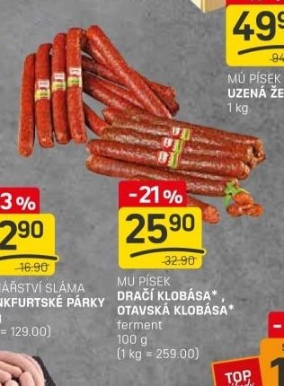 MU PÍSEK DRAČÍ KLOBÁSA, OTAVSKÁ KLOBÁSA