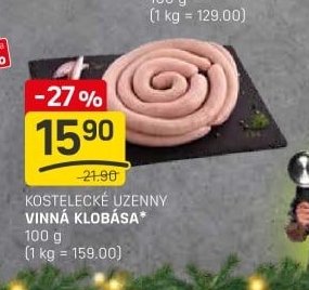 KOSTELECKÉ UZENINY VINNÁ KLOBÁSA