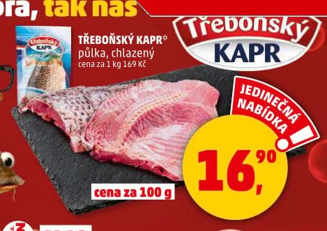 Třeboňský kapr půlka