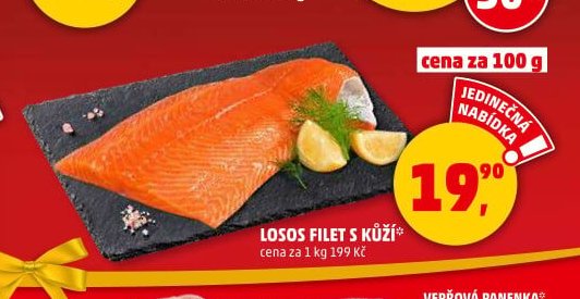 Losos filet s kůží