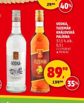 Vodka, Tuzemák