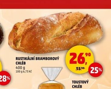 Rustikální bramborový chléb