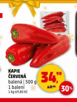 Kapie červená
