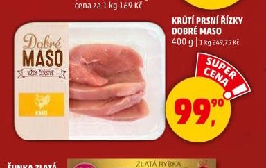 KRŮTÍ PRSNÍ ŘÍZKY DOBRÉ MASO 400 g