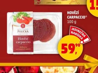 HOVĚZÍ CARPACCIO 100 g