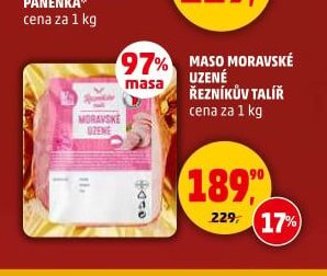 MASO MORAVSKÉ UZENÉ ŘEZNÍKŮV TALÍŘ
