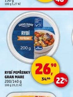 Rybi pepřenky Gran Mare