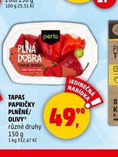 Tapas papričky plněné olivy