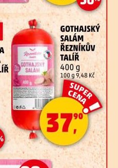 GOTHAJSKÝ SALÁM ŘEZNÍKŮV TALÍŘ 400 g