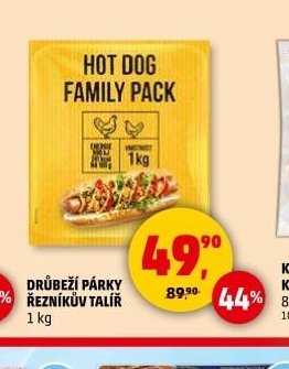 DŮBEŽÍ PÁRKY ŘEZNÍKŮV TALÍŘ 1 kg