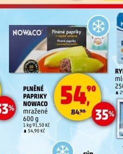 PLNĚNÉ PAPRIKY NOWACO mražené 600 g