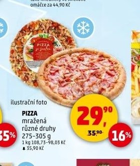 PIZZA mražená různé druhy 275-305 g