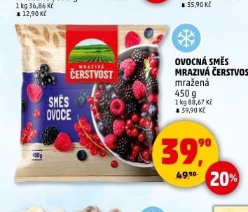 OVOCNÁ SMĚS MRAZIVÁ ČERSTVOST 450 g