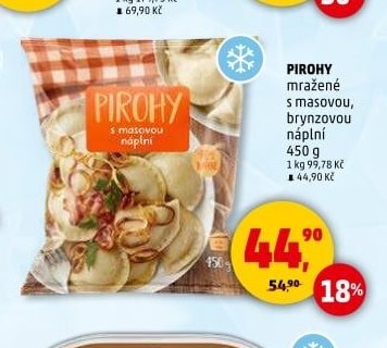PIROHY mražené s masovou, brynzovou náplní 450 g