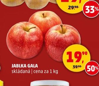 Jablka Gala skládaná