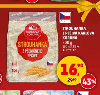 Strouhanka z pečiva Karlova Koruna 500 g