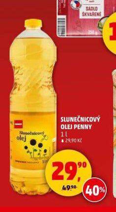 Slunečnicový olej Penny 1 l