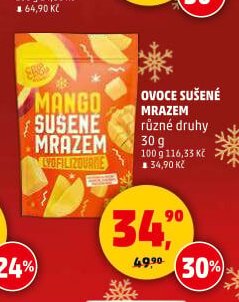 OVOCE SUŠENÉ MRAZEM