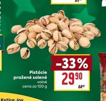Pistácie pražené solené volné - BILLA akcniletaky.com
